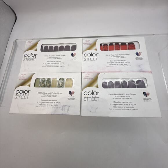 Color Street Other - 4 Packs Color Street Nail Polish Strips Night Terror, Do Your Fang, Glam-Ouflage